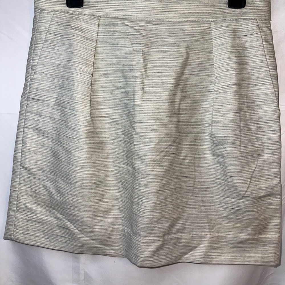 GAP Gray/Cream Midi Length Skirt 18in